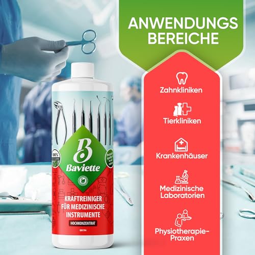 Baviette Nettoyant Spécial Concentré 1 L pour Instruments Délicats – Cabinets Médicaux, Laboratoires, Instruments de Précision et Équipements Techniques – vue 3