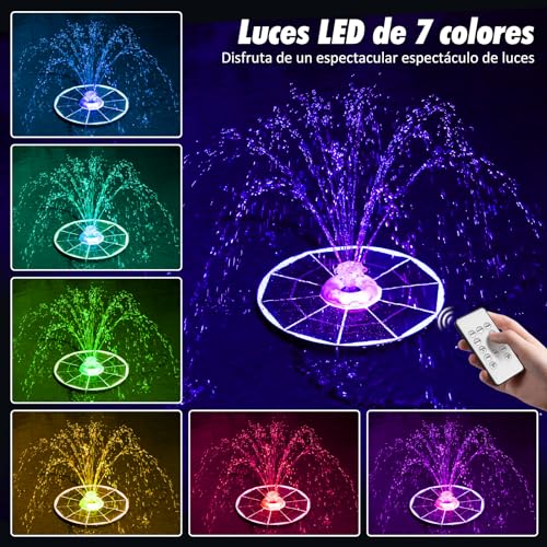 AISITIN-65W-Fuente-Solar-con-Mando-a-Distancia-Fuente-Jardin-Exterior-Bomba-de-Piscina-con-BateriaDiferentes-Bombas-de-Agua-de-Boquilla-para-Jardin-Estanque-Bano-de-Pajaros-DIY-Paisaje-Acuatico