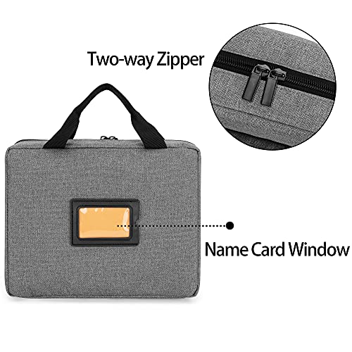Trunab Bolsa de Estetoscopio gris vacía con bolsitas para accesorios de MDF y ADC 4