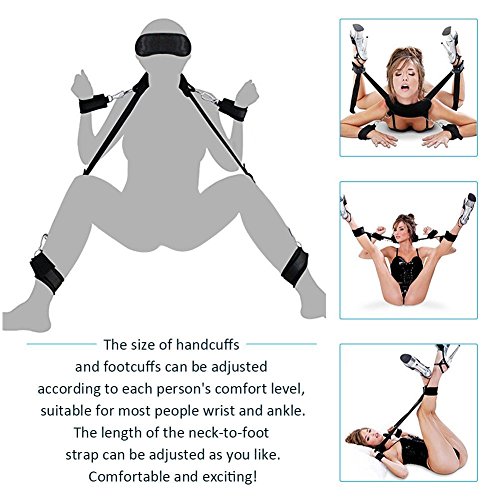 Premium Nylon Game Strap with Soft Pleasure Toy, Include Eye Mask Women Men