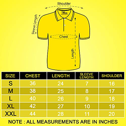 Image of Golden Yellow Mens Polo T Shirt