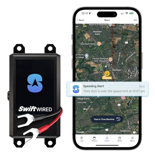 Spy Tec Wired GPS Tracker for Vehicles, Cars, Trailer, RV, Van, Boat & Trucks | Waterproof Real-Time GPS Tracker | Speeding & Geofencing Alerts | E-Z Car Battery Install