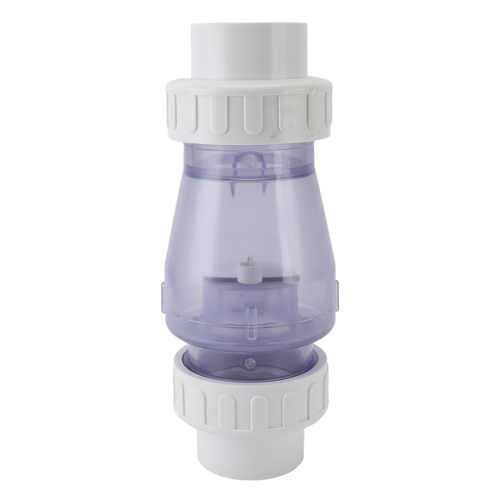 Válvula de retención Transparente de 2 Pulgadas, Accesorios de Piscina Transparentes, reemplazo para Evitar el reflujo para Piscinas, spas, Bombas de Agua, plástico PVC, 1050g,