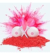 Gender Reveal Exploding Golf Balls - 2 Pack Pink Girl Baby Revealing Party Supplies Exploding Pow...