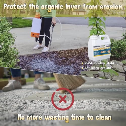 image for Bondtech Mulch Glue 64 oz, Concentrate Gravel Glue, Transparent Gravel