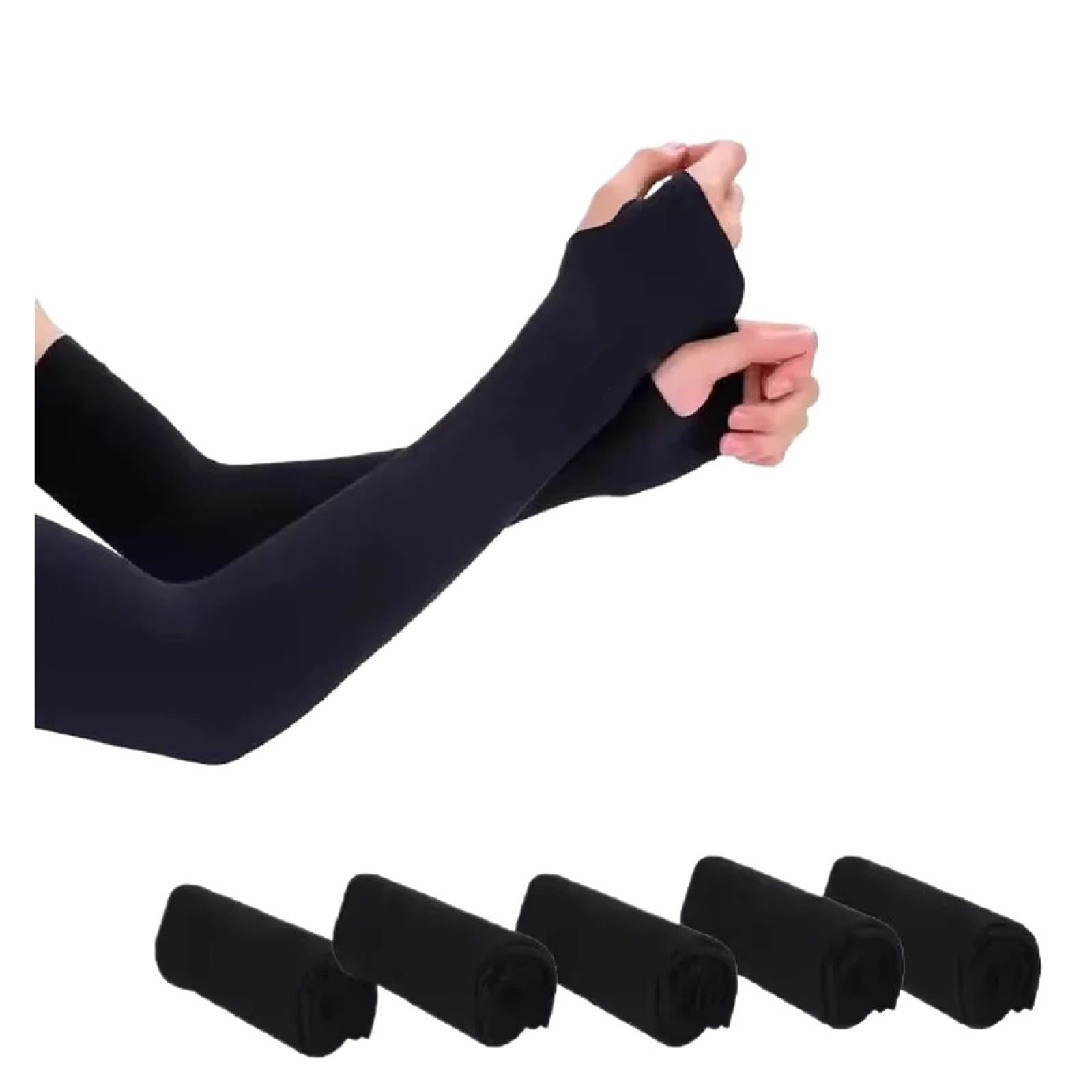 Mangas de brazo protección solar unisex 5 piezas for deportes al aire libre
