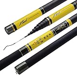 Características: Fibra de carbono mejorada, tapa superior y extremo de aleación de aluminio, cuerda con punta giratoria de 360 ​​°, diseño antibloqueo para las puntas.