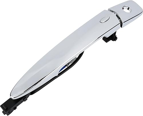 Manija exterior exterior cromada para puerta (lado delantero izquierdo del conductor), con sensor y sistema de entrada inteligente sin llave,