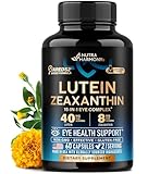 Eye Vitamins - Lutein and Zeaxanthin Supplements - AREDS2 Based Supplement for Seniors & Adults - Eye Health & Vision Support - Saffron, Zinc, Vitamins, Copper, Super Greens - Made in USA, 60 Capsules