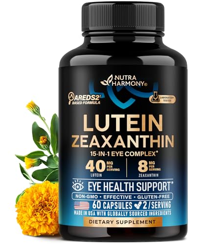 Eye Vitamins - Lutein and Zeaxanthin Supplements - AREDS2 Based