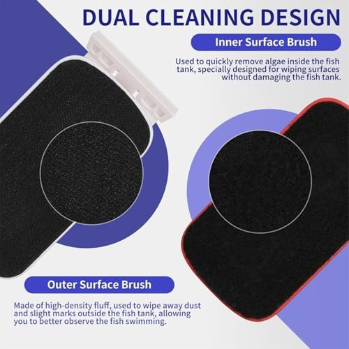 Brosse de nettoyage double face pour aquarium de salon