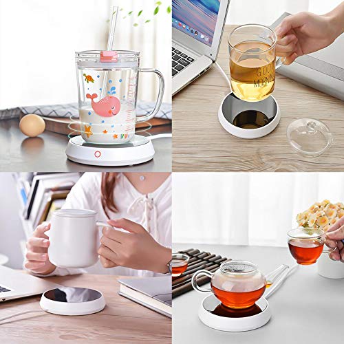 Coffee Warmer,Coffee Mug Warmer,Electric Beverage Warmer,Smart Coffee Warmer With Two Temperature Settings,Office Home Use Beverage Warmer Plate for Coffee, Milk, Tea, Water, Best Christmas Gift - Thumbnail 3