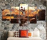 Posters & Prints 5 Pieces Disco Elysium Game Poster Figure Decorative Paintings Canvas Art for Home...