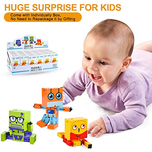 2Pcs Night Light For Kids Star Night Light Projector With Phone Holder Adjustable Robot Desk Lamp Birthday Easter Gifts For Boys Girls Toys Desk Room Decor, Random Colors #TOP5