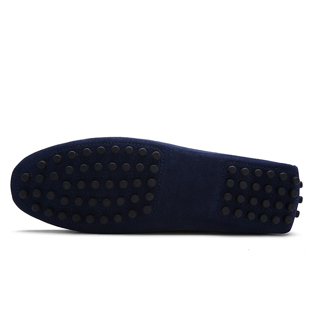 Hombres Suave Gamuza Mocasines de Conducción Zapatos Hecho a Mano Pantuflas Talla Grande