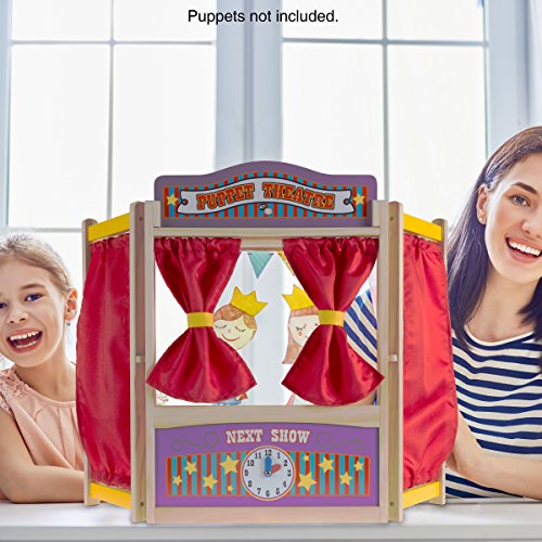 Hey! Play! 80-HCH212 Wooden Tabletop Puppet Theater thumb #5