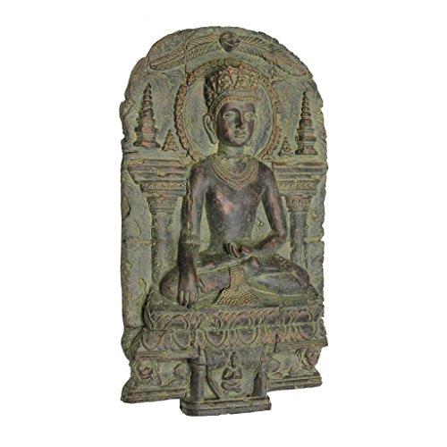 Design Toscano Earth Witness Buddha Wall Sculpture, Gothic Stone #1