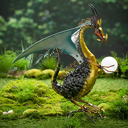 Figura Decorativa Dragón para Jardín 13.75x19x25.4 in miniatura 2