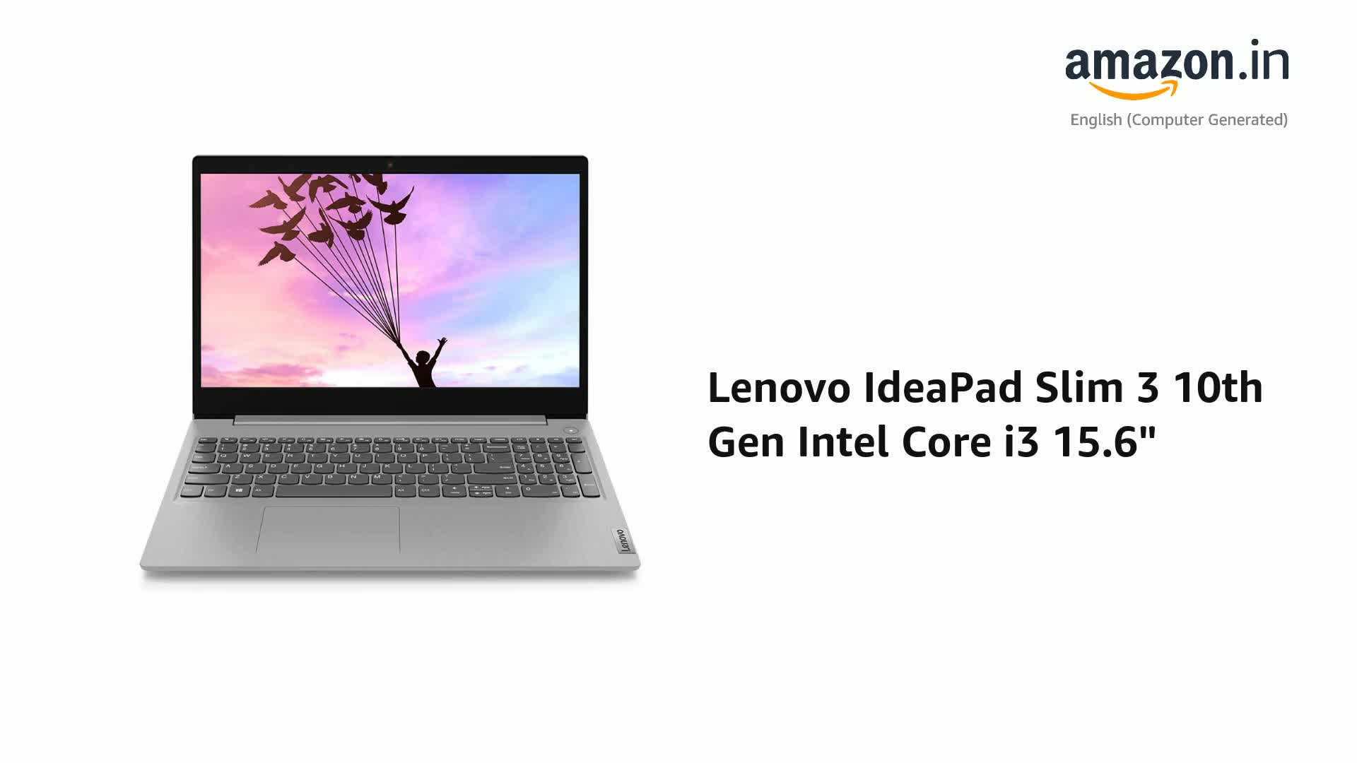 Lenovo IdeaPad Slim 3 10th Gen Intel Core i3 15.6