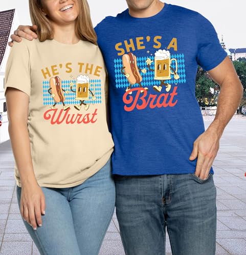 German Oktoberfest Shirts Couples Drinking Matching Shirt Funny Oktoberfest Beer Lover Tee Vintage Bier Tshirt2