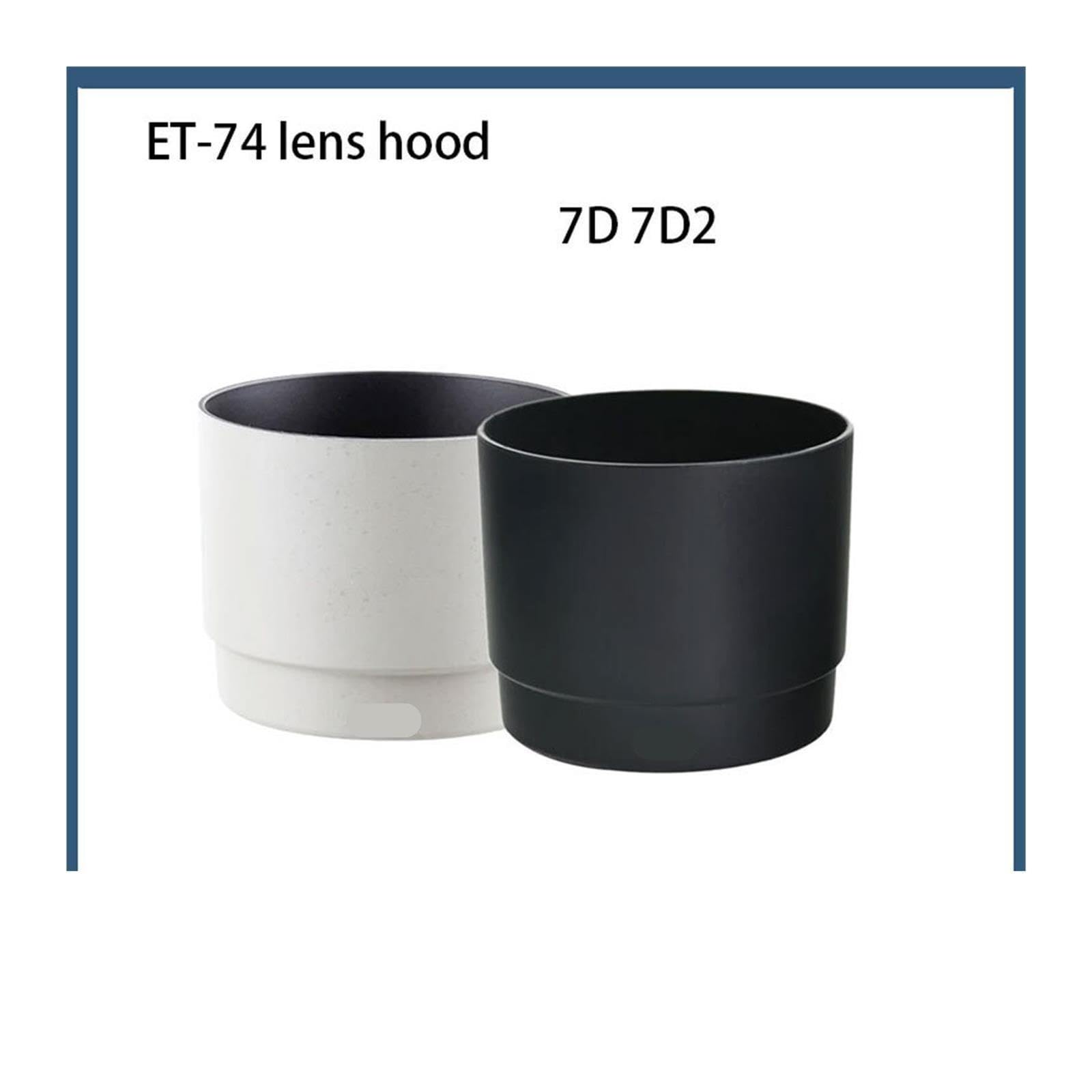 Compatible con Canon, Parasol ET74 for Lentes EF70-200 mm F/4L IS, se Puede invertir y Colocar(White)