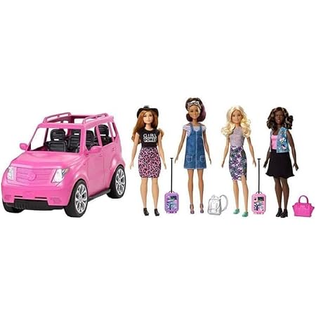 Amazon Barbie バービー Suv車とドール4体コンプリートセット 人形 ドール おもちゃ Amazon Barbie バービー Suv車とドール4体コンプリートセット 人形 ドール おもちゃ