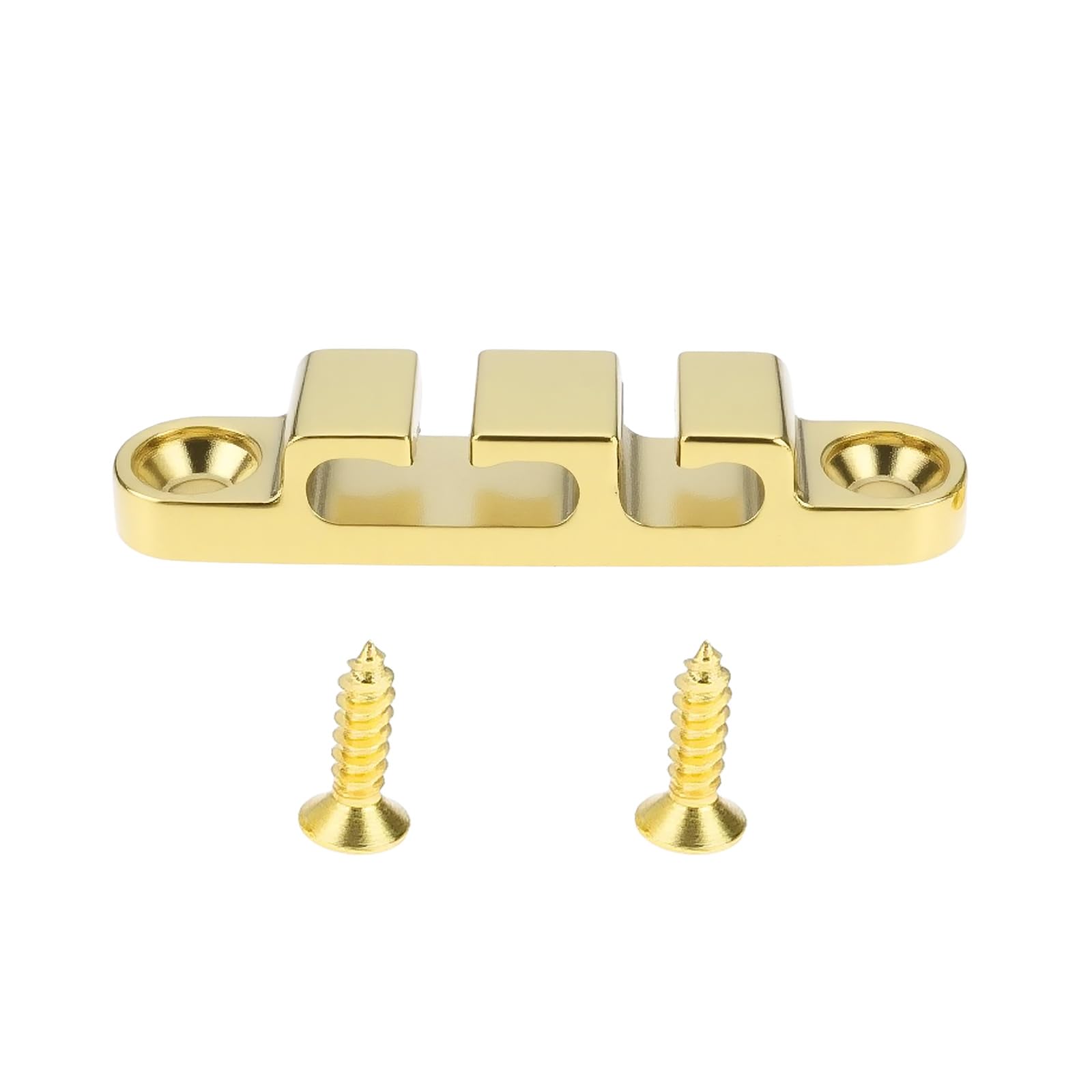 Lot De 2 Sillets Fendus Laiton Basse 4 Cordes 42 X 3 Mm - Écrous De Sillet Pour Améliorer Le Son Et La Durabilité