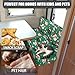 Knextrepoy Cute Cat RV Dinette Cushion Covers Dog Paw Camper Cushion Covers Green Christmas RV Sofa Seat Slipcovers Include 1 Bench Cover 1 Backrest Cover for RV Car Bench