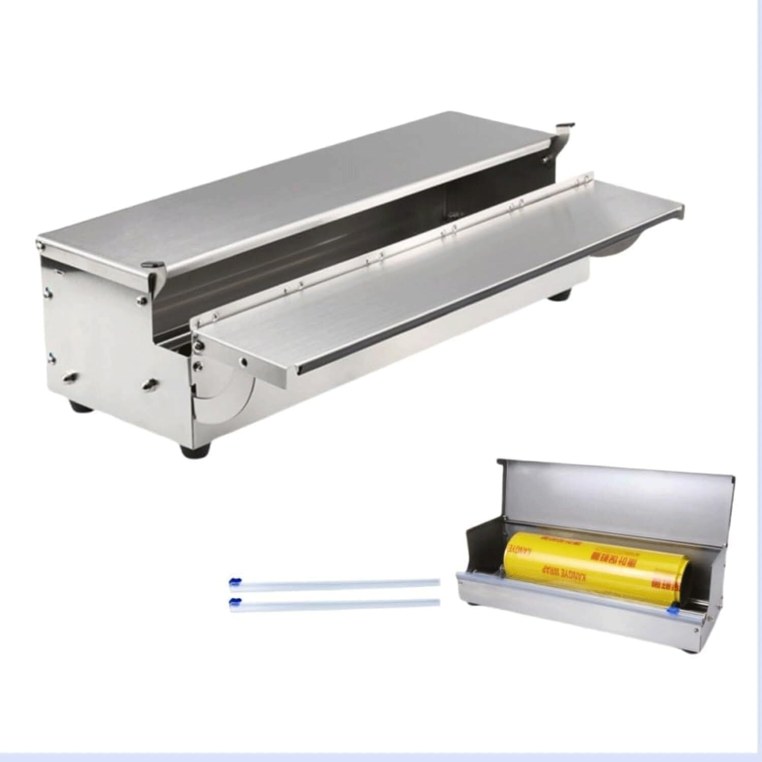 [WWSS] ラップスライドカッター 食品用 ラップケース ラップカッター ラップフィルム包装機 マルチラッパー フィルムディスペン