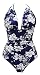 B2prity Women's One Piece Swimwear Backless Tummy Control Monokini Swimsuits (5, 2XL)