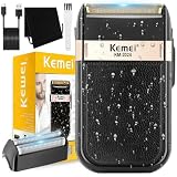 Afeitadora de afeitar alternativa impermeable para hombre Afeitadora Eléctrica Inalámbrica Recargable Barba Precisión Sideburn Trimmer Maquinilla de afeitar Doble Hoja Lavable,USB Recargable