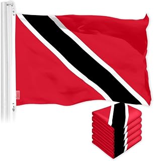 5 Pack: Trinidad and Tobago Flag 3x5 Ft Printed 150D Polyester