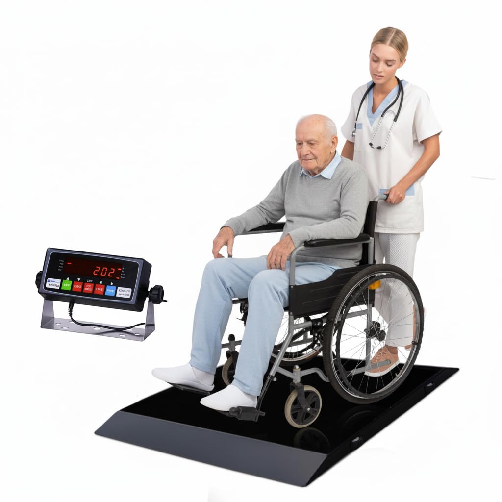Wheelchair Scale with Dual Ramp, 1000lb