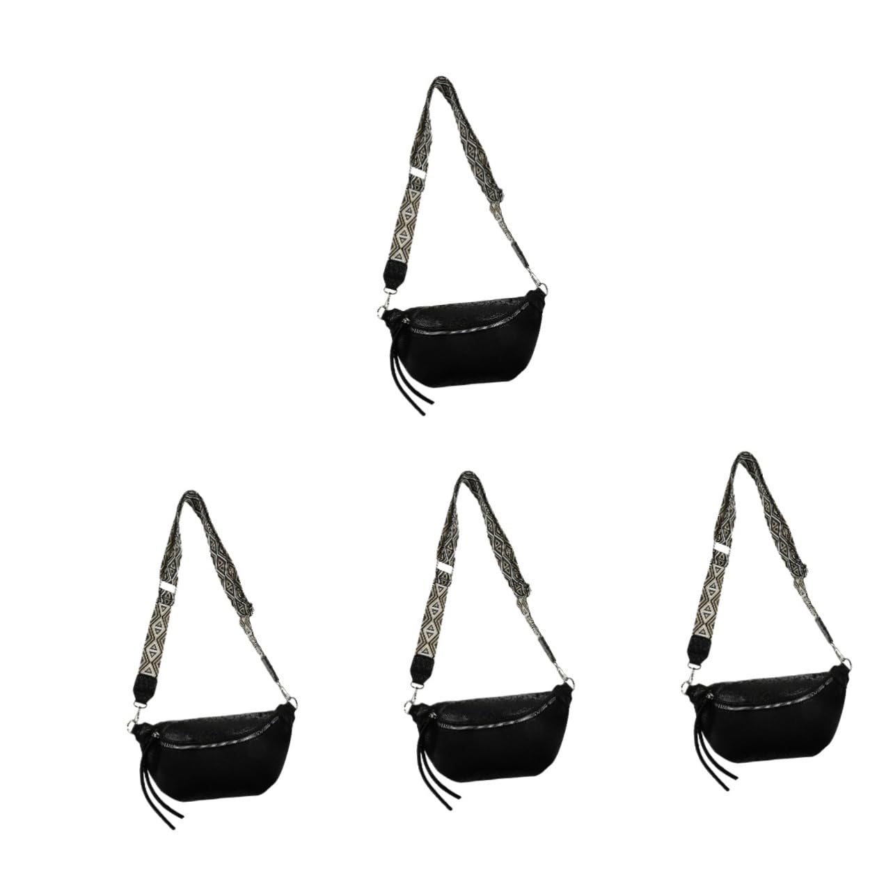 4stücke Crossbody Chest Bag Für Verstellbare Pu Umhängetasche Mit Großem Für Outdoor-aktivitäten Festivals Und Elegantem