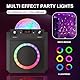 N-GEAR Block Party 602 Partybox und Karaoke Maschine – 100 Watt, 6 Stunden Akku, Party Discokugel Licht, Bluetooth, USB/SD MP3, 2 Mikrofon – Musikbox & Karaoke Anlage mit 2 Mikrofonen