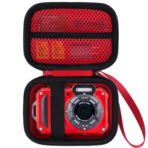 Funda rígida para cámara digital KODAK PIXPRO WPZ2 negra y roja miniatura 1