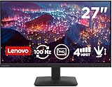Lenovo L27-41 Monitor 27 Zoll | FHD, 100 Hz, IPS, 4ms, 16:9, HDMI 1.4 - VGA | VESA-Halterung 100 x 100 mm | Neigung | Raven Black
