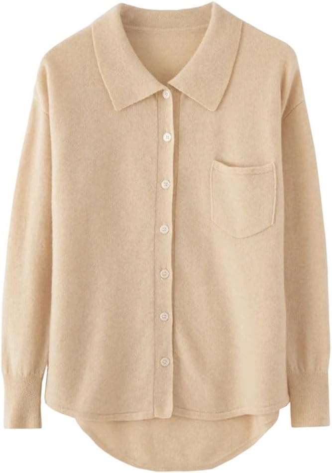 Women's Clothes Swallow-Tailed Lapel Cardigan，Solid Color Knitted Shirt Temperament Women's Sweater