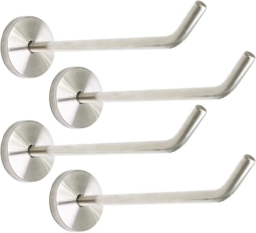 Miniatura 2 de Gancho largo de acero inoxidable cepillado para colgar abrigos, gancho de montaje en pared, apto para cocina, dormitorio, sala de estar, baño,