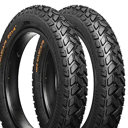 2 Pack Heb Allscape 20X4In Fat Tire For Ebike Mtb, Heavy Duty High-Performance Puncture Resistant E-Bike Mountain Bike Tire, All-Terrain Directional Tread, High-Density Tire For Street & Trail Riding #TOP7