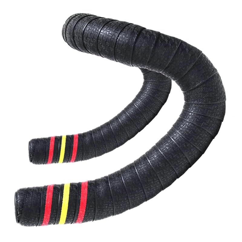 SQUALO Ultra Light Bike Handlebar Tape, EVA Bicycle Bar Tape for Road Bike Gravel Bike Cycling Handlebar Wrap with Bar End Plugs (ES)