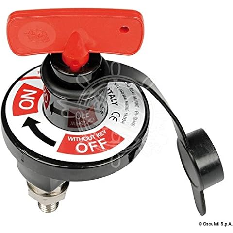Osculati 14.385.10 MKII Batteriehauptschalter für Boote Heavy Duty Cover