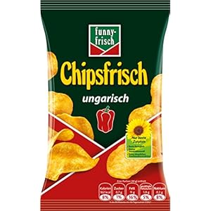 funny-frisch Chipsfrisch ungarisch, 12er Pack (12 x 50 g)