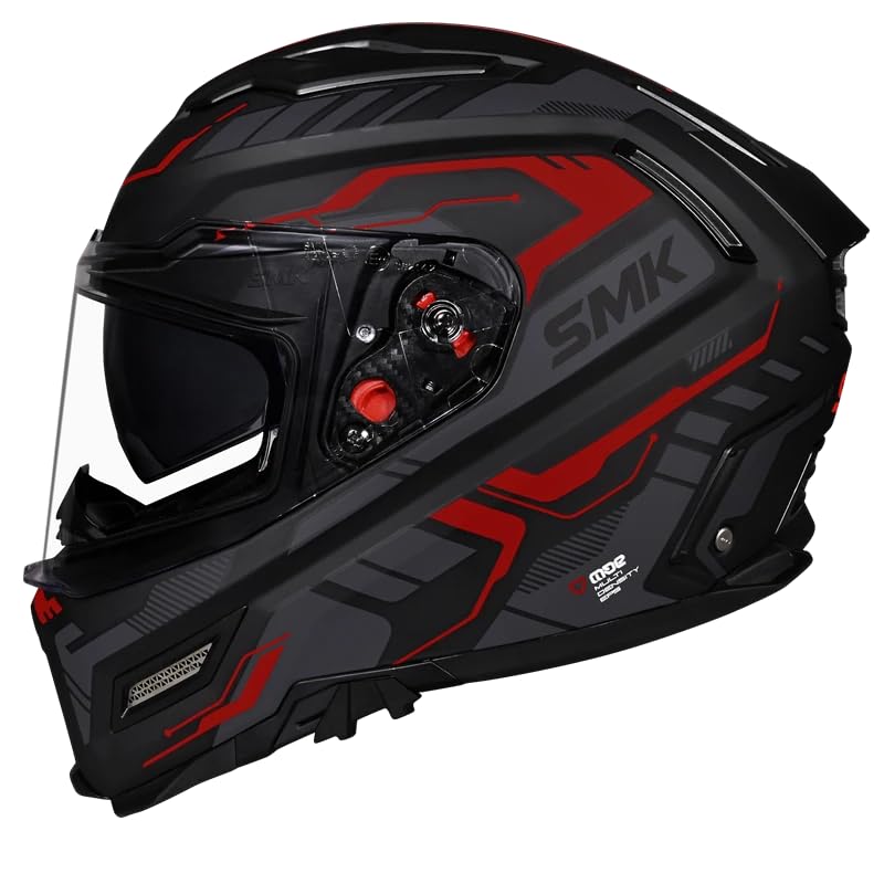 Image of SMK Agnar TEKTRON Full Face Dual Visor Helmet, ISI, DOT & ECE 22.06 Certified, Pinlock 30 Insert