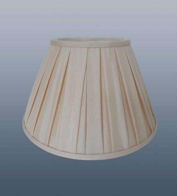 Enya 12" Cream Box Pleated Lampshade