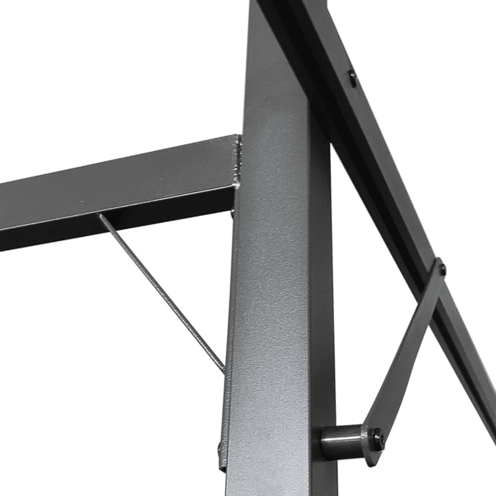 Pergola avec toit coulissant, taupe, 589 x 292 x 230 cm, cadre en aluminium revêtu par pulvérisation, toit en polyester résistant aux UV, tente de jardin pour terrasse, balcon, jardin