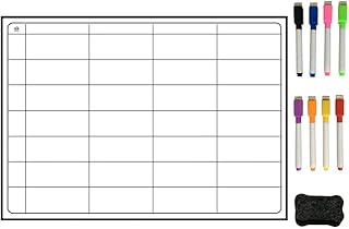 Qirun Tableau magnétique de réfrigérateur, Menu hebdomadaire, planificateur de Repas, liste d'épicerie