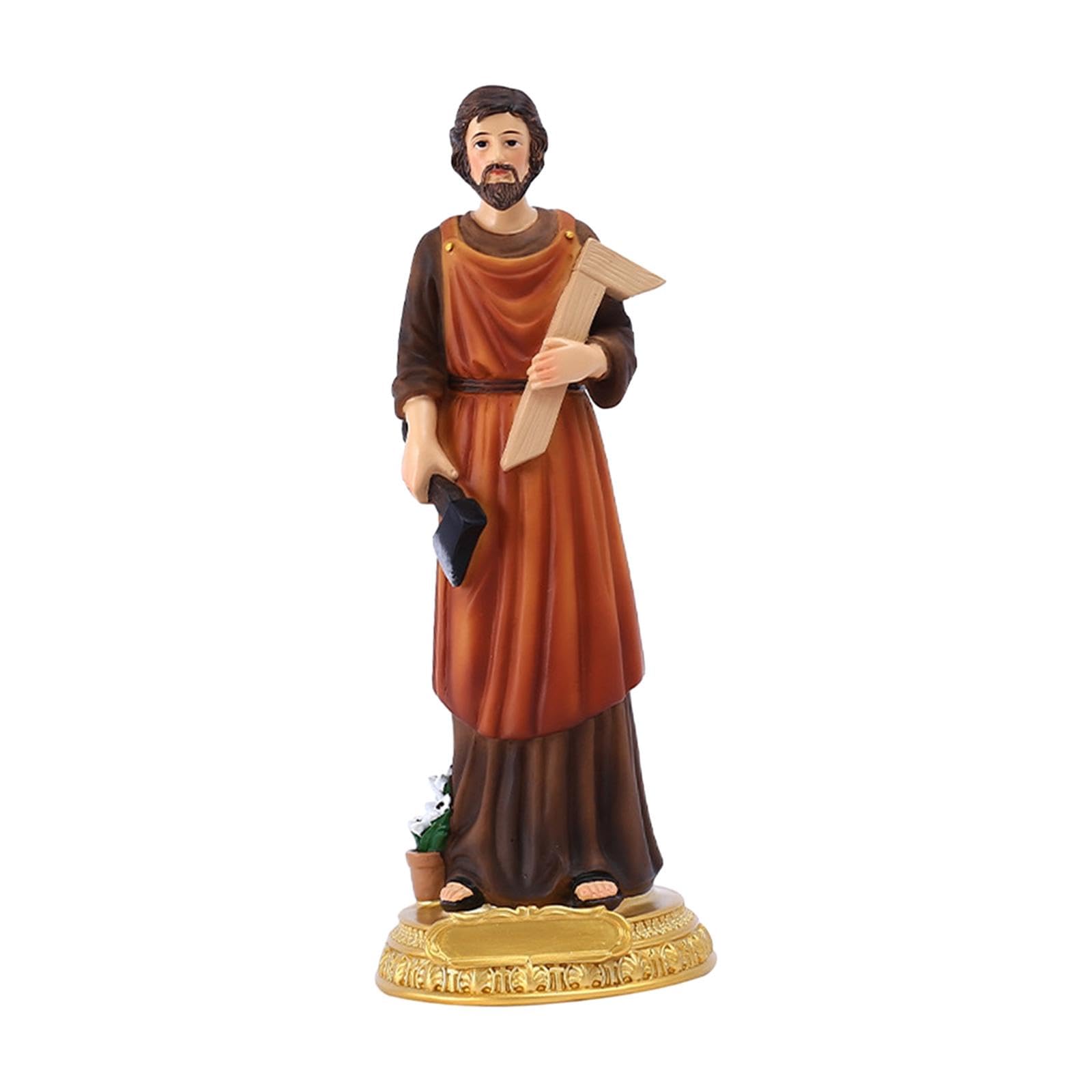 Amazon.co.jp: KLKCMS ST ジョセフ像 聖ヨセフ置物 キリスト教の