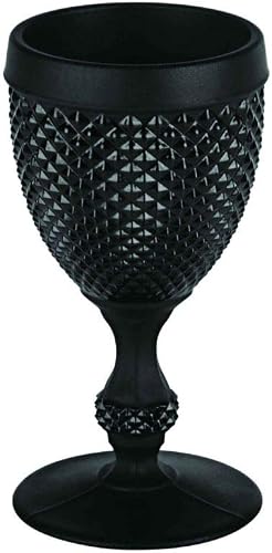 Vista Alegre Bicos Frosted Black Goblet