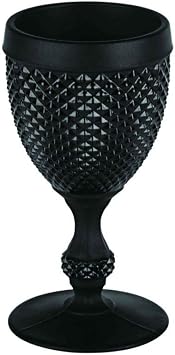Vista Alegre Bicos Frosted Black Goblet